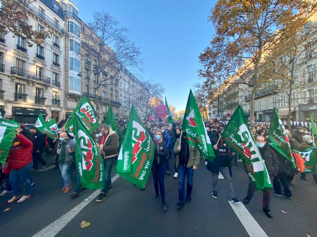 Manifestation contre la loi sécurité globale
